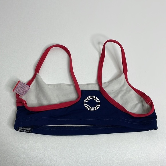 Lorna Jane Red White and Blue color block sports bra size small - Picture 4 of 9